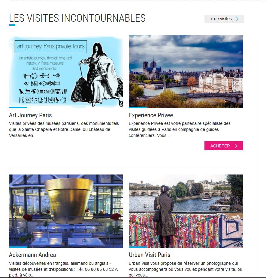 Visites guidées lumière sur Urban Visit Paris 2